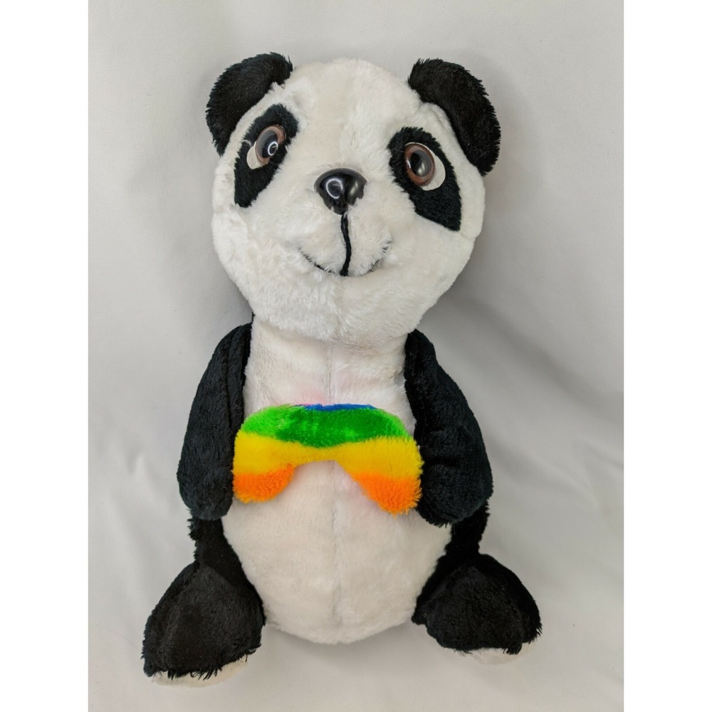 Dan Brechner Panda Bear Plush 15 Inch Black White Carnival Style Stuffed Animal